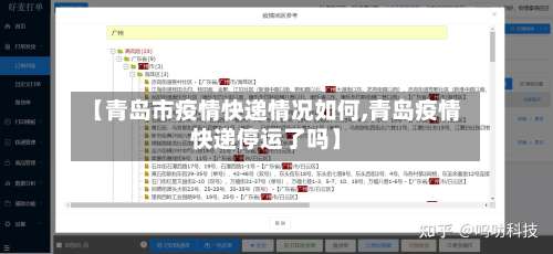 【青岛市疫情快递情况如何,青岛疫情快递停运了吗】-第1张图片