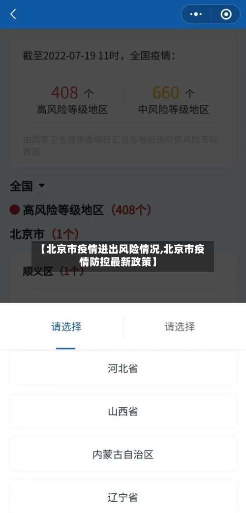 【北京市疫情进出风险情况,北京市疫情防控最新政策】-第1张图片