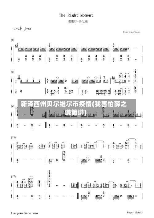 新泽西州贝尔维尔市疫情(我害怕薛之谦简谱)-第1张图片