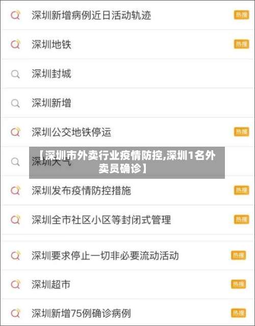 【深圳市外卖行业疫情防控,深圳1名外卖员确诊】-第3张图片