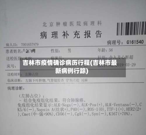 吉林市疫情确诊病历行程(吉林市最新病例行踪)-第1张图片