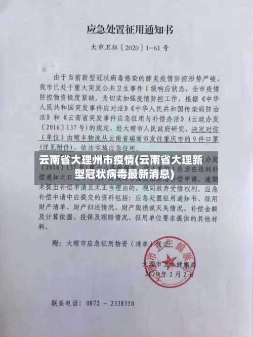 云南省大理州市疫情(云南省大理新型冠状病毒最新消息)-第1张图片
