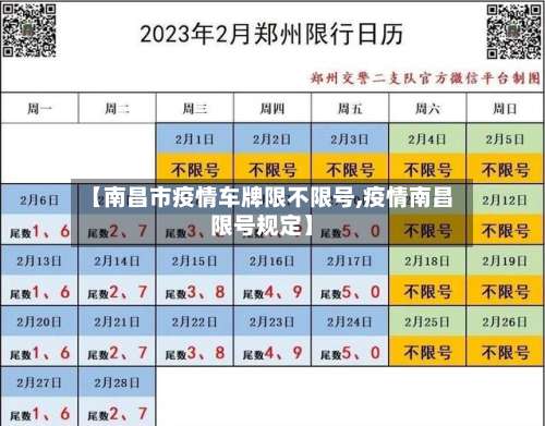 【南昌市疫情车牌限不限号,疫情南昌限号规定】-第1张图片