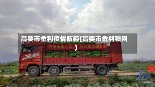 高要市金利疫情防控(高要市金利镇网)-第1张图片