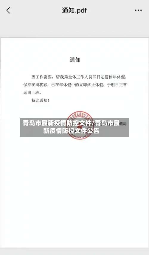 青岛市最新疫情防控文件/青岛市最新疫情防控文件公告-第2张图片